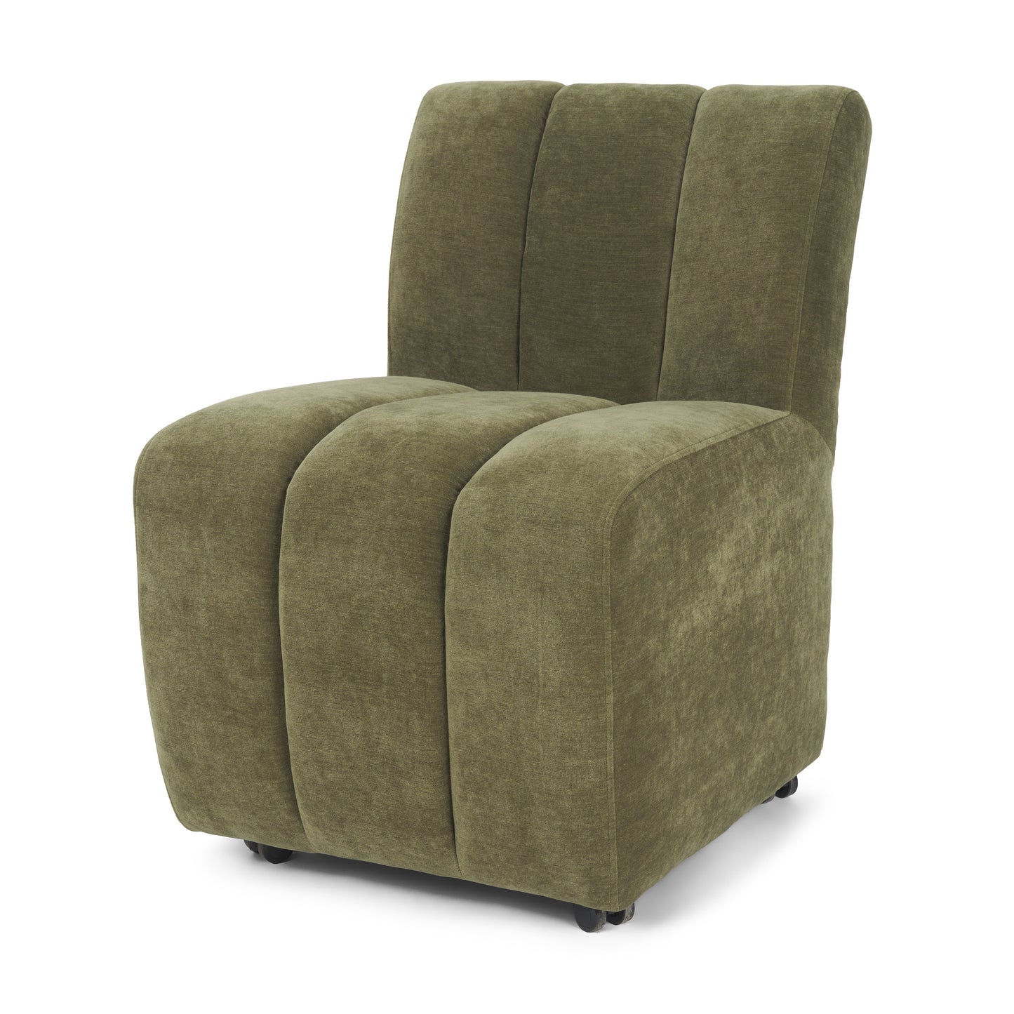 Wilkins Moss Olive Fabric Upholstered Dining Chair