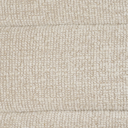 Fonda Cream Fabric w/ Natural Jute Swivel Accent Chair