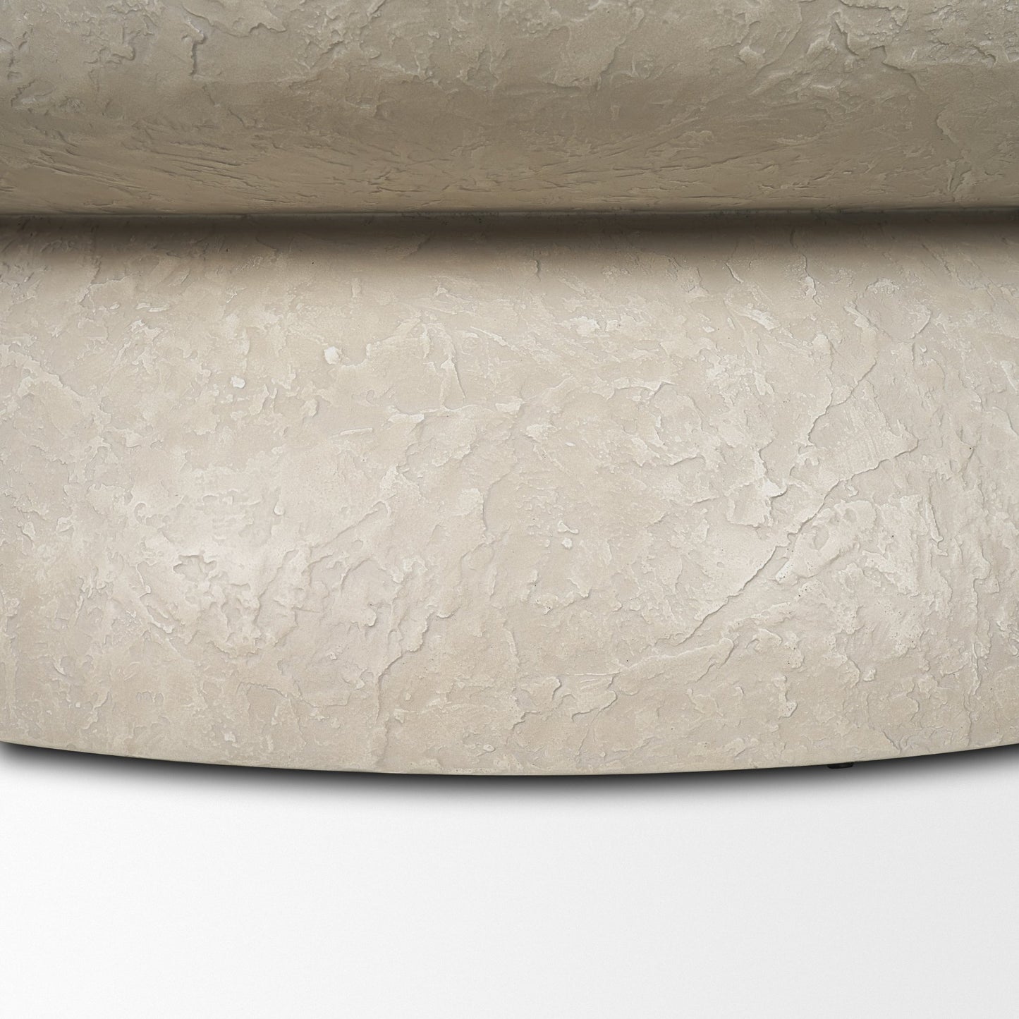 Mesa 48 Inch Round Stone Finish Coffee Table