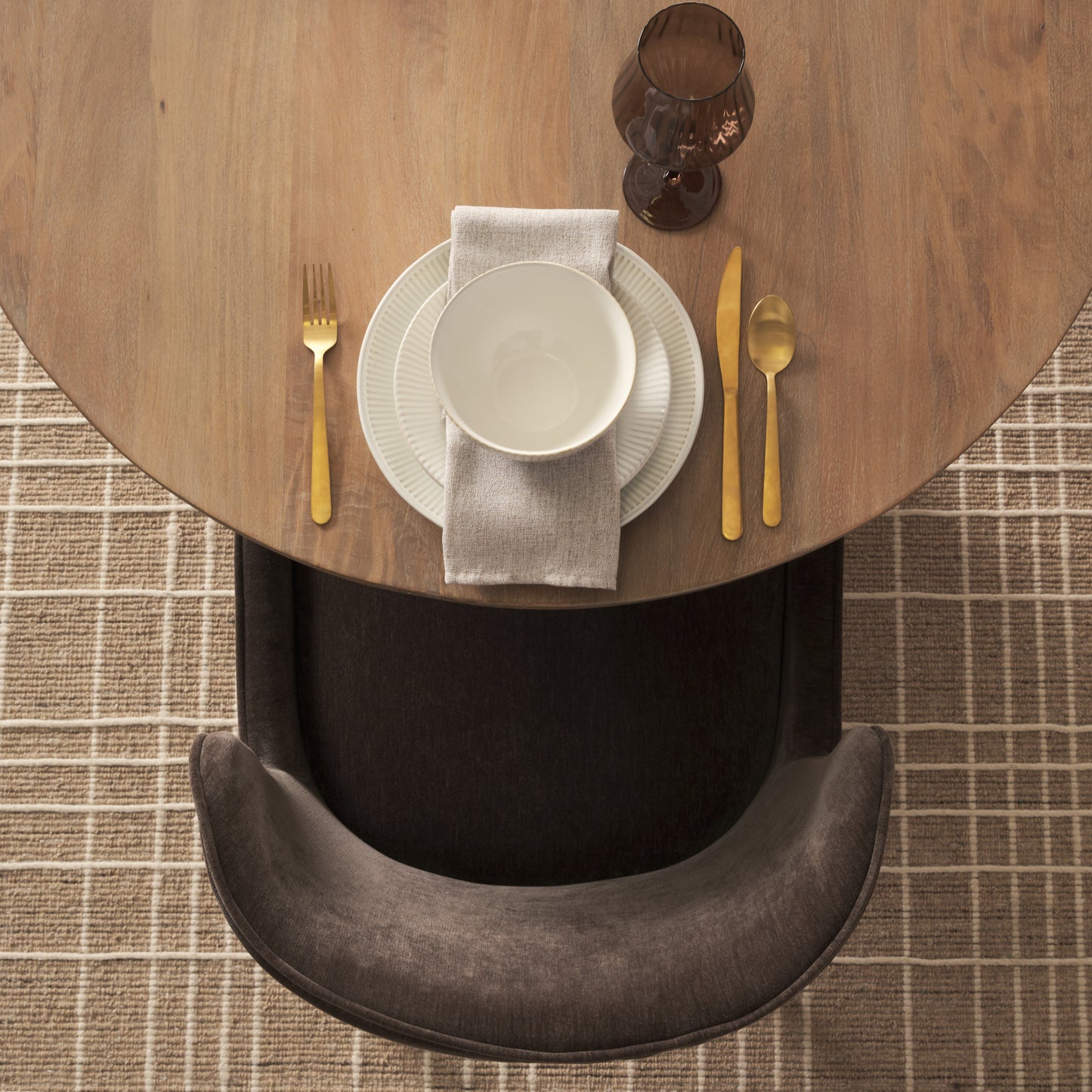 Nolan Slope Charcoal Chenille Dining Chair Set of 2