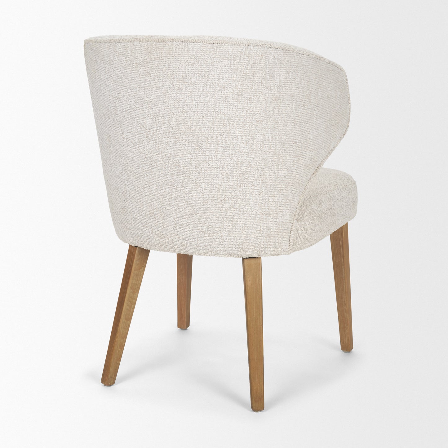 Niles Cream Upholstered Wingback Dining Chair