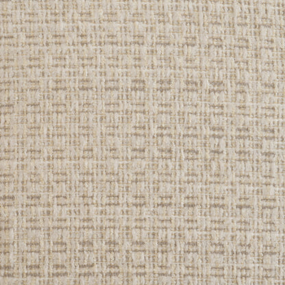 Curtis Cream Fabric Dining Armchair with Half‑Moon Base