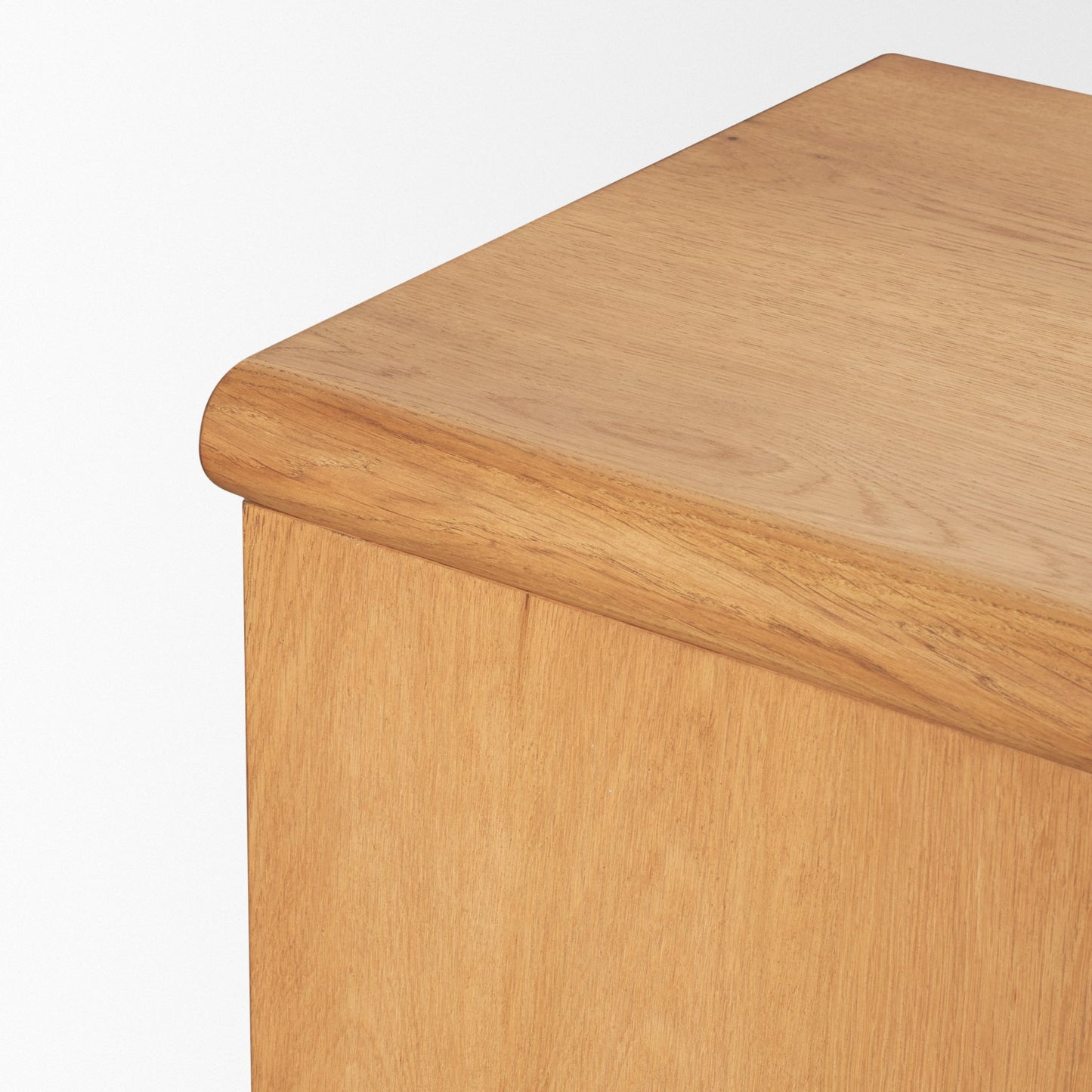 Rowan Light Brown Oak Wood 4‑Door Sideboard