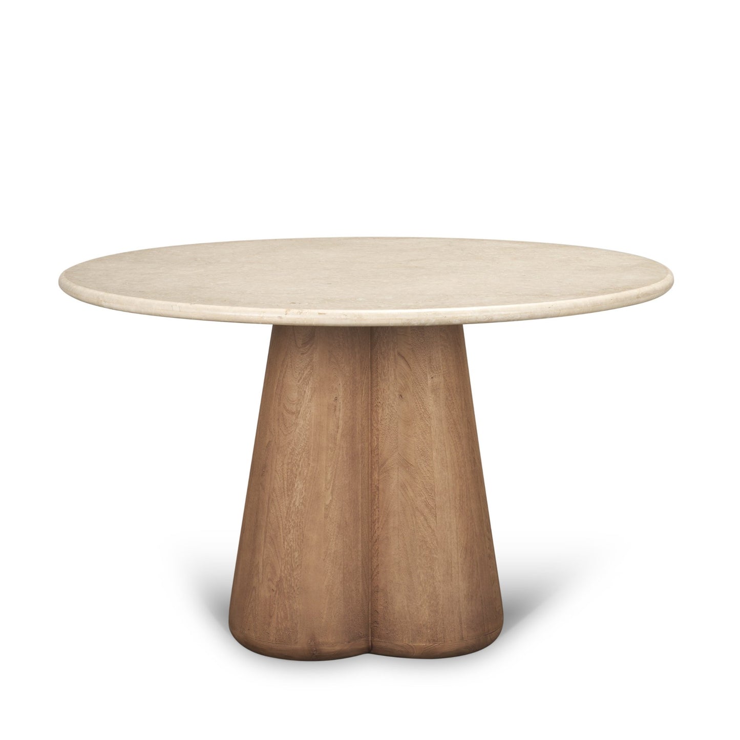 Marilyn 48 Inch Round Botticino Marble Dining Table