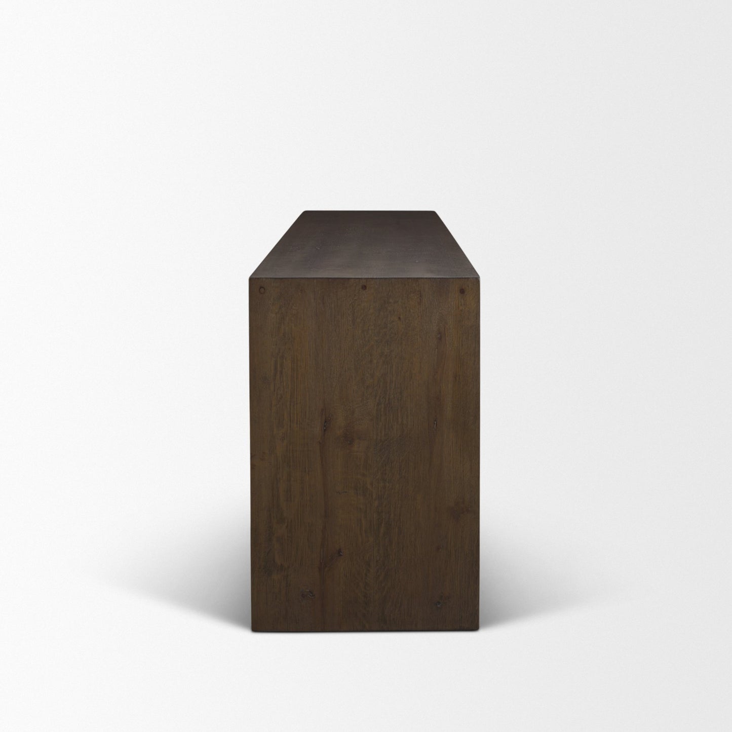 Belford 72" Dark Brown Oak Wood Console Table
