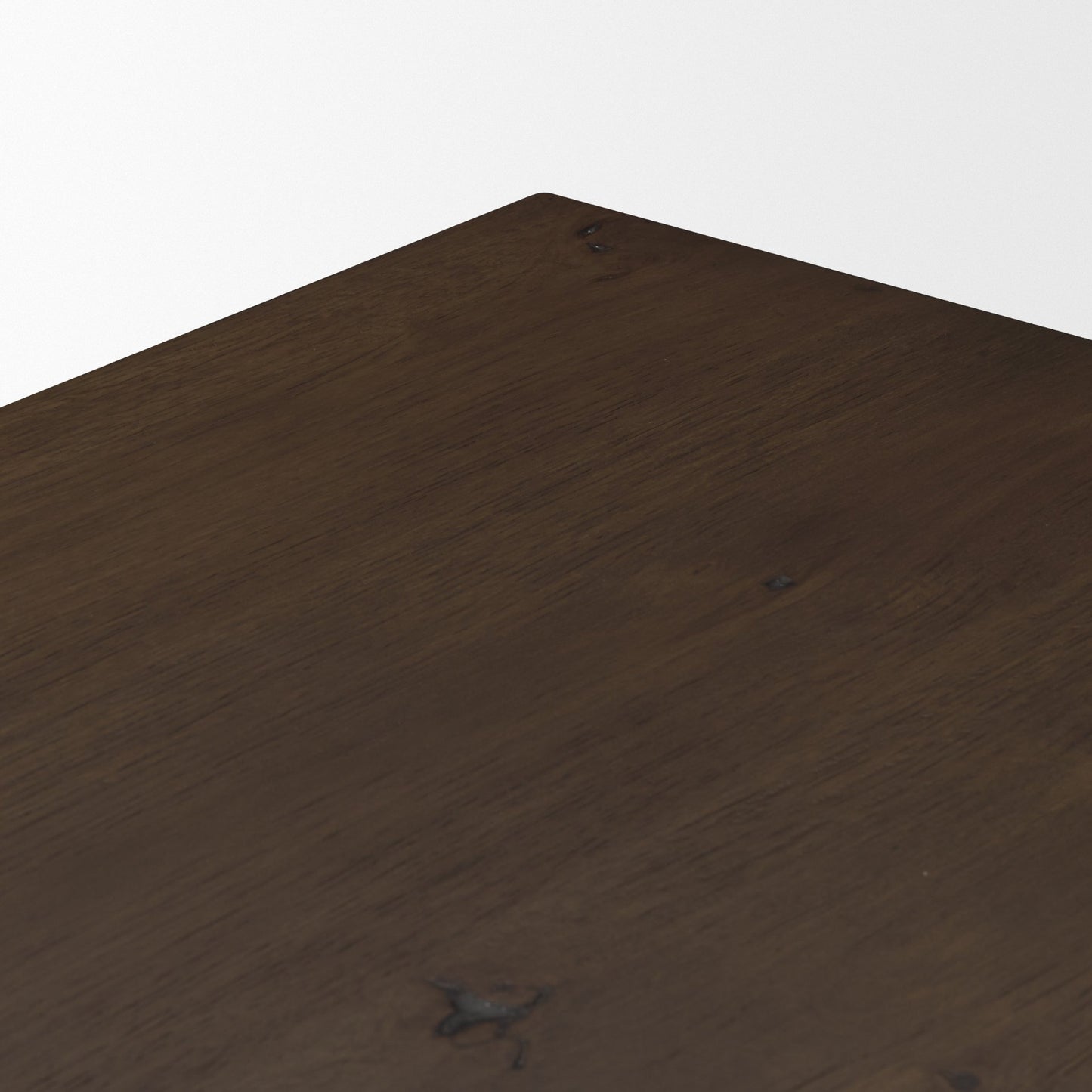 Belford 3‑Drawer Dark Brown Oak Wood Nightstand