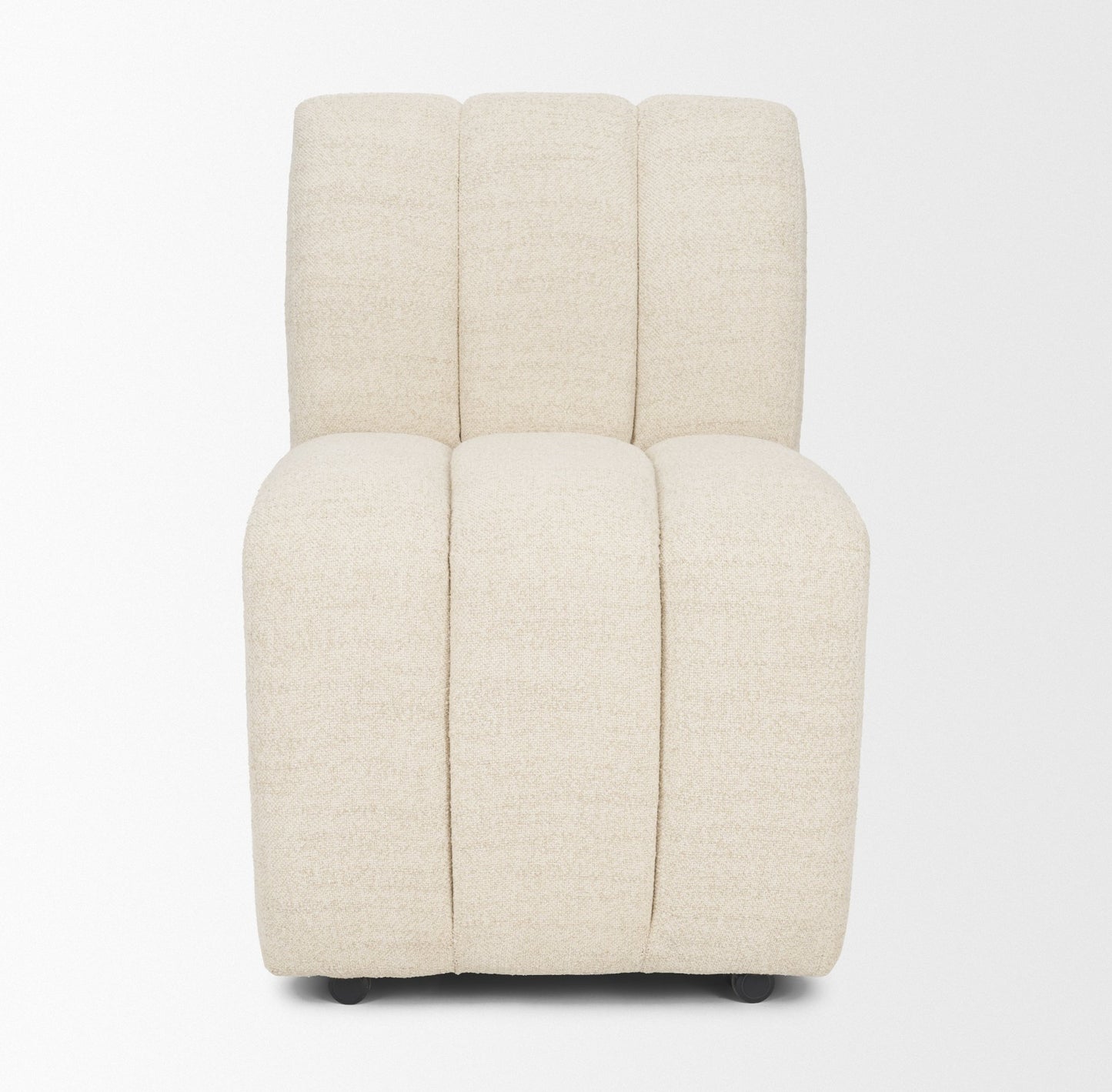 Wilkins Beige Performance Fabric Upholstered Dining Chair