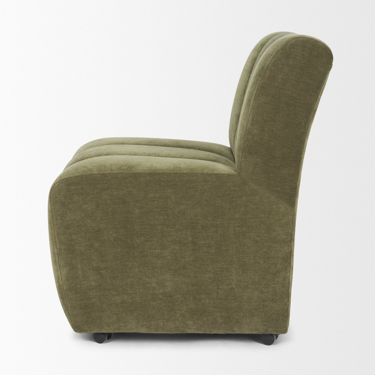 Wilkins Moss Olive Fabric Upholstered Dining Chair