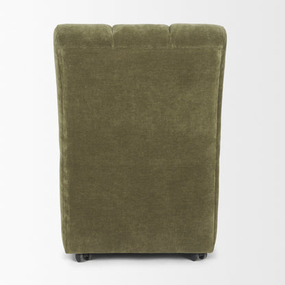 Wilkins Moss Olive Fabric Upholstered Dining Chair