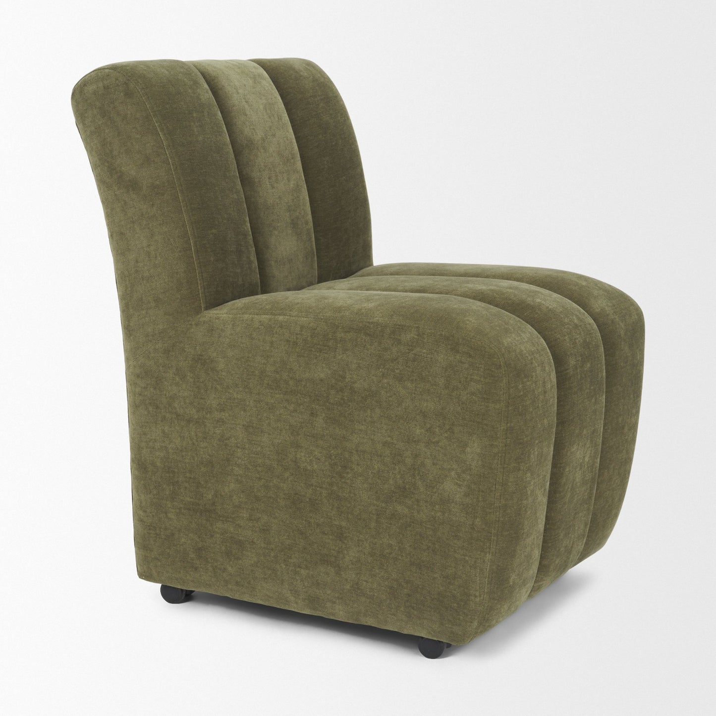 Wilkins Moss Olive Fabric Upholstered Dining Chair
