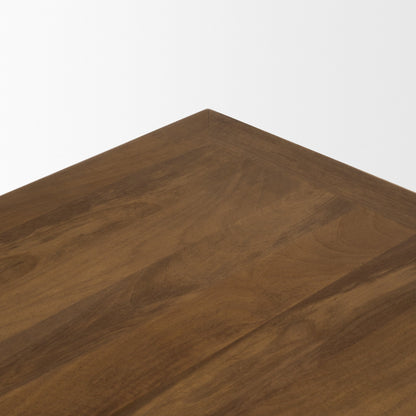 Trellyn 48 Inch Dark Brown Wood Square Coffee Table