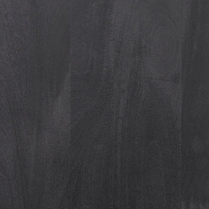 Suri Black Wood 4‑Door Sideboard with Glass Panels