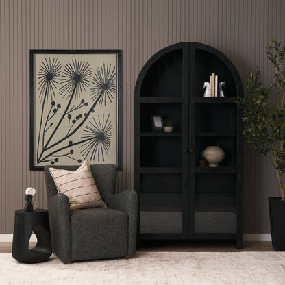 Cove Dark Brown Solid Mango Wood Side Table