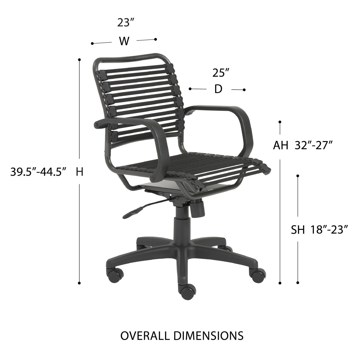 Bungie Flat Mid Back Office Chair