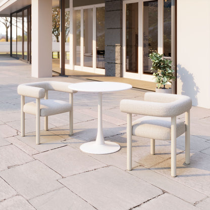 Sunbath Dining Chair (Set of 2) White - Elegant & Comfortable Dining Chairs with a Clean White Finish for a Modern Touch