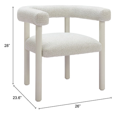 Sunbath Dining Chair (Set of 2) White - Elegant & Comfortable Dining Chairs with a Clean White Finish for a Modern Touch
