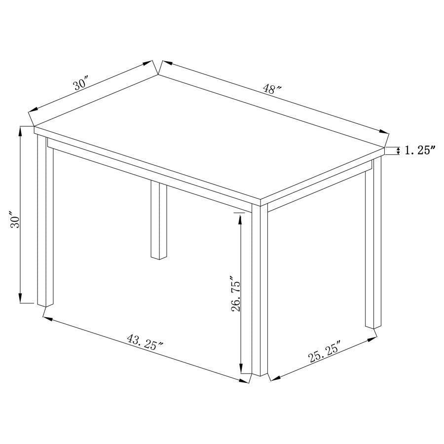 Garza Black Dining Table