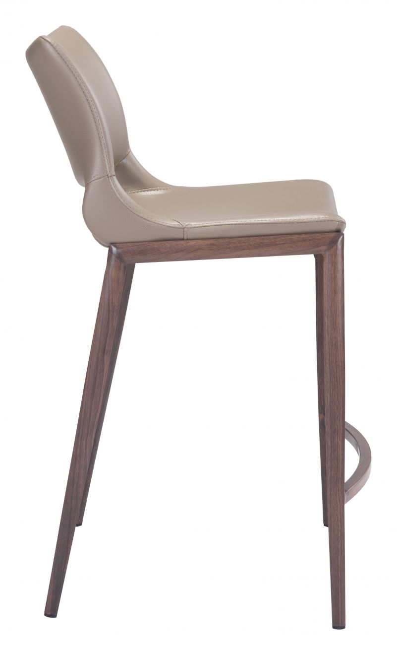 Ace Counter Stool Brown & Walnut
