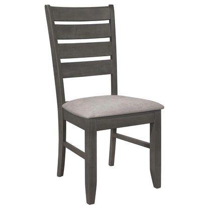 Dalila Dark Grey Dining Side Chair (Set of 2) – Modern Elegance and Comfortable Seating for Stylish Dining Rooms