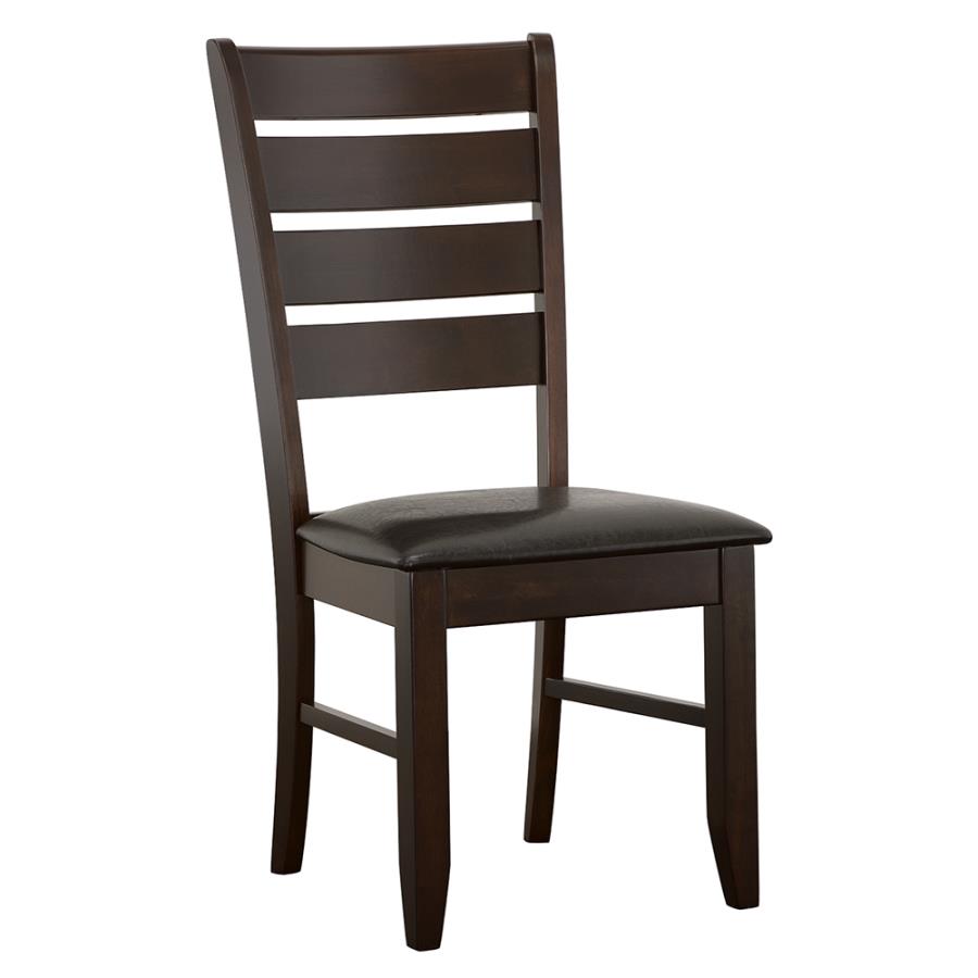 Dalila Cappuccino And Black  Dining Side Chair (Set of 2)