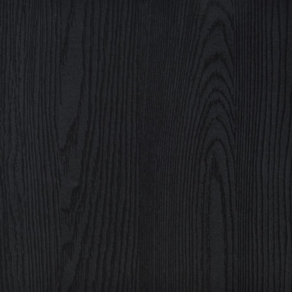 Riva Black 4‑Door Dining Sideboard with Glass Doors