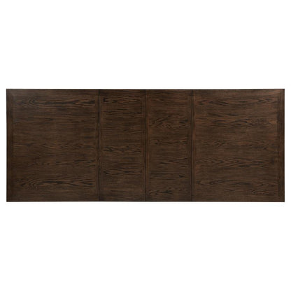 Ridgewell 9 Piece Dark Oak Rectangular Trestle Dining Table Set