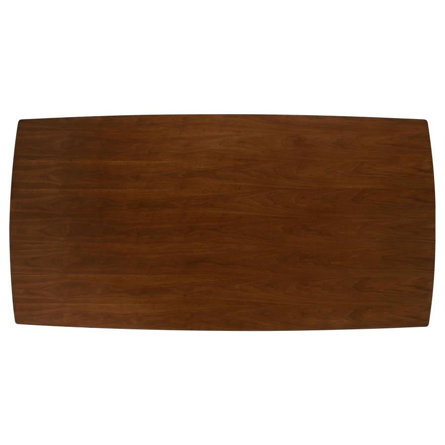 Malone 7 Piece Dark Walnut Rectangular Dining Table Set