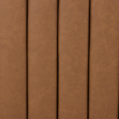 Augustine Sofa Maestro Cigar Brown Top‑Grain Leather
