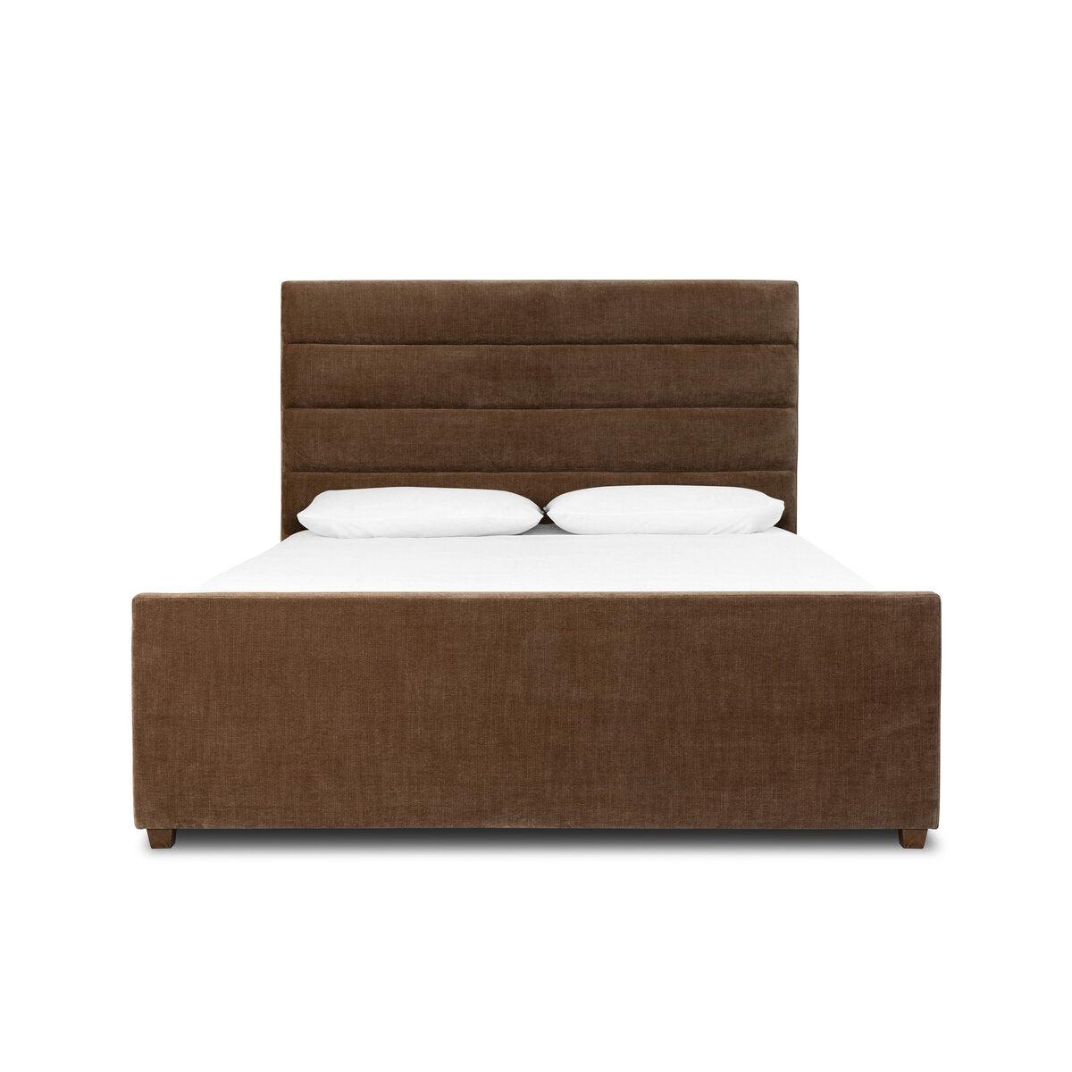 Daphne Bed Altair Mushroom Upholstered Channel Headboard
