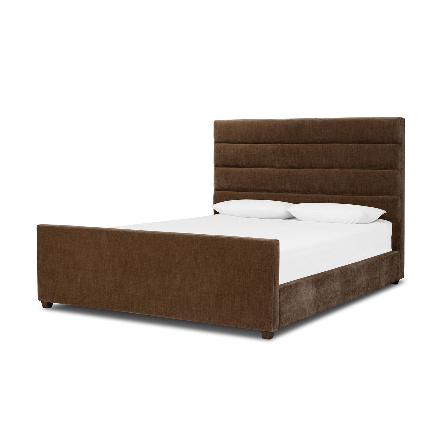 Daphne Bed Altair Mushroom Upholstered Channel Headboard