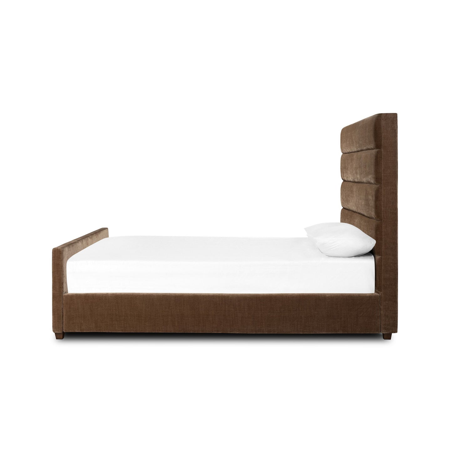 Daphne Bed Altair Mushroom Upholstered Channel Headboard