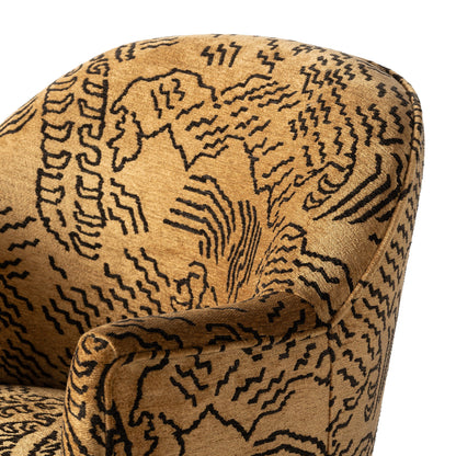 Aurora Swivel Chair Balkan Ochre Chenille