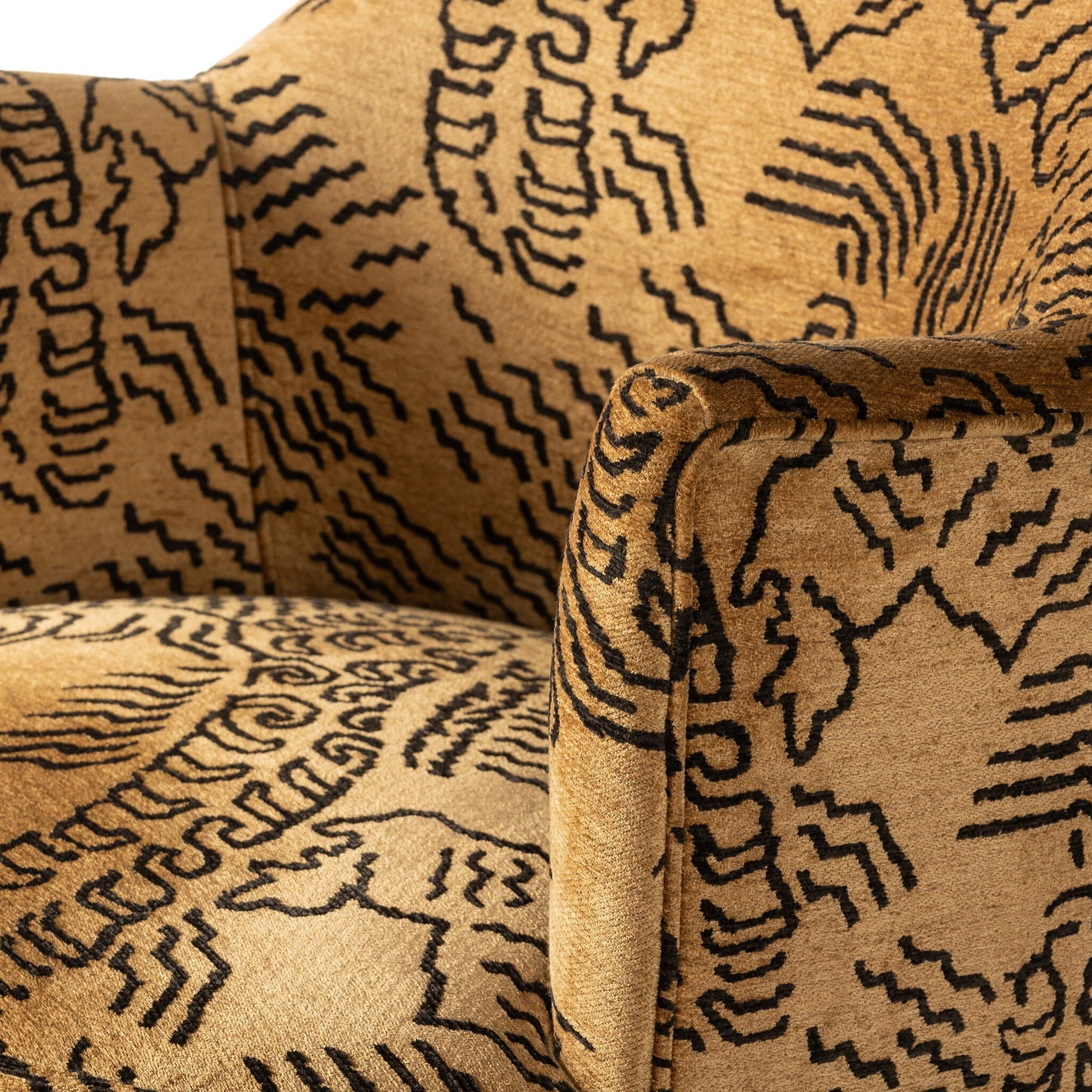 Aurora Swivel Chair Balkan Ochre Chenille