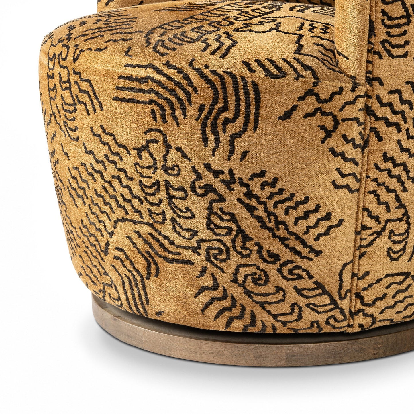 Aurora Swivel Chair Balkan Ochre Chenille