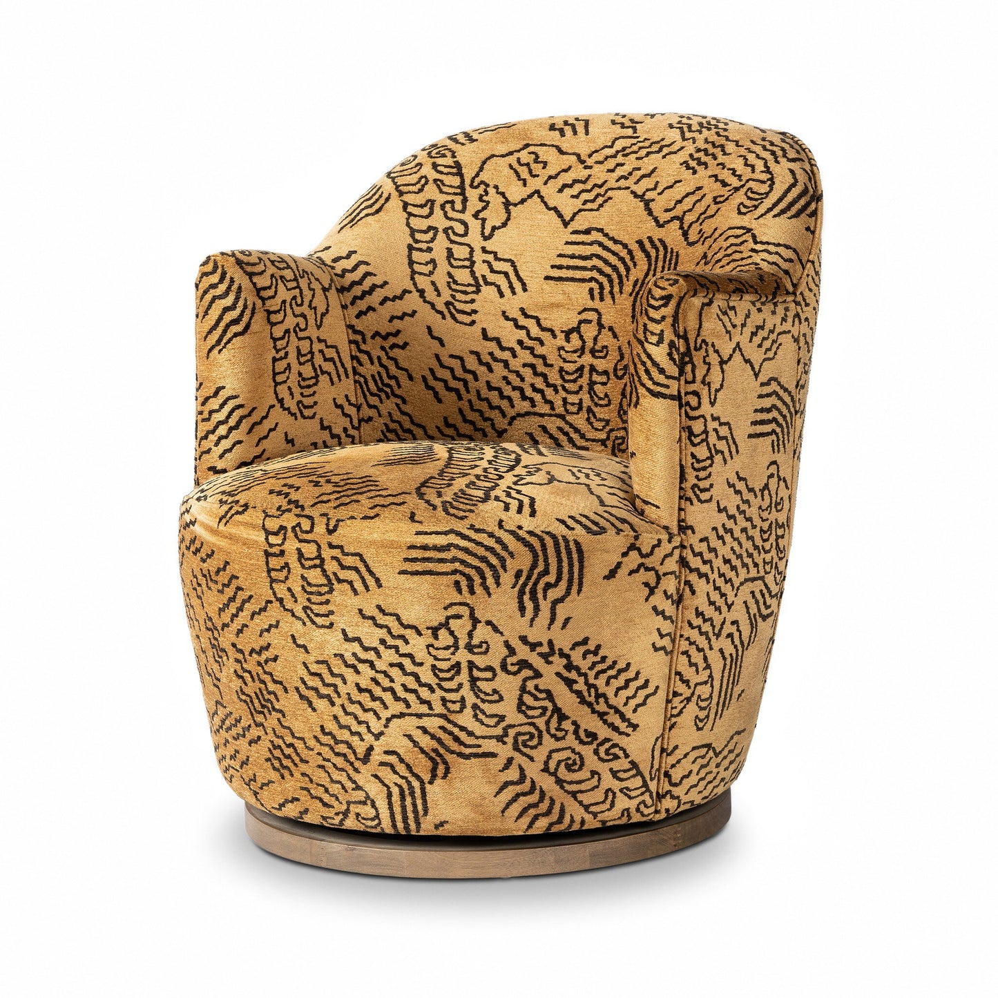 Aurora Swivel Chair Balkan Ochre Chenille