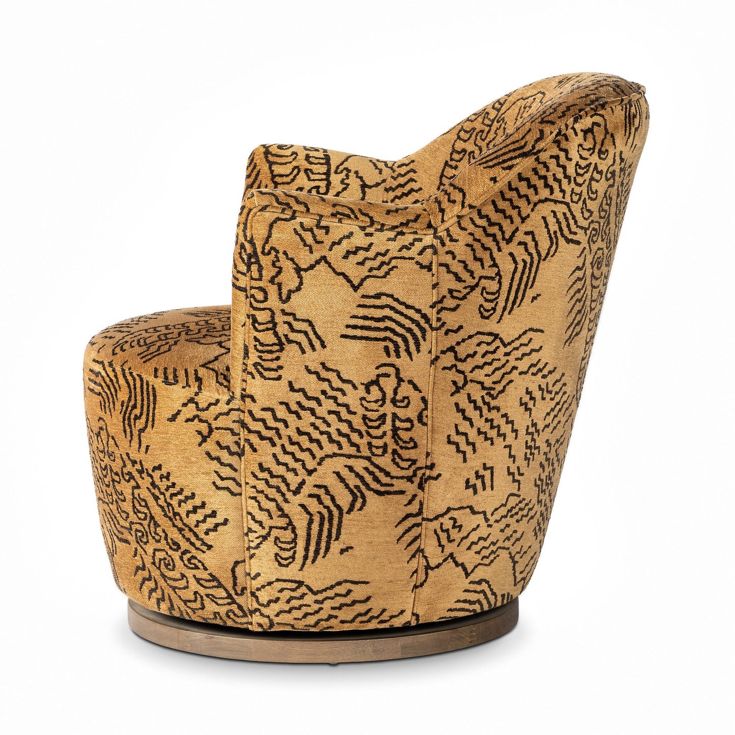Aurora Swivel Chair Balkan Ochre Chenille