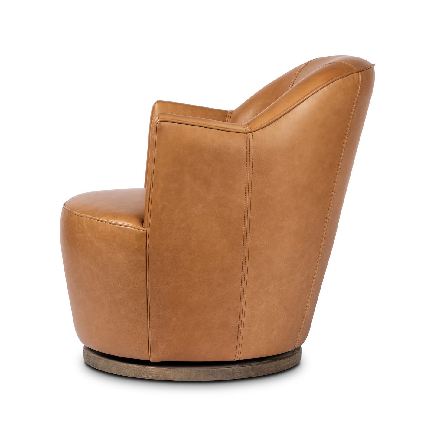Aurora Swivel Chair Sonoma Butterscotch Top‑Grain Leather