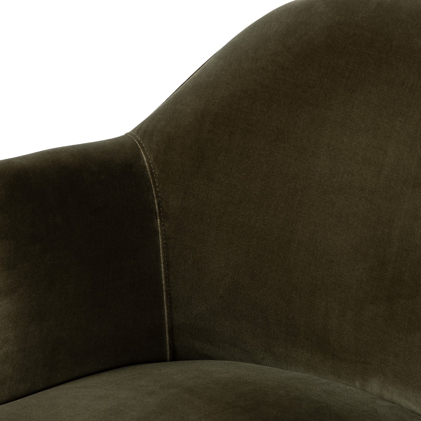 Aurora Swivel Chair Surrey Olive Performance Velvet