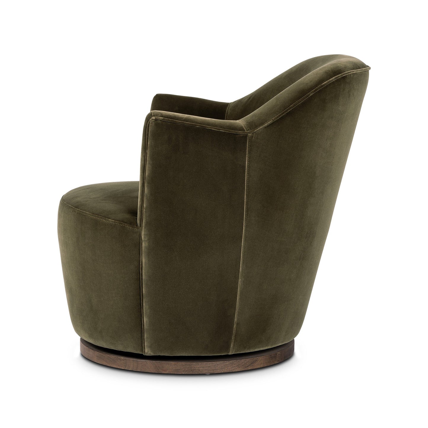 Aurora Swivel Chair Surrey Olive Performance Velvet