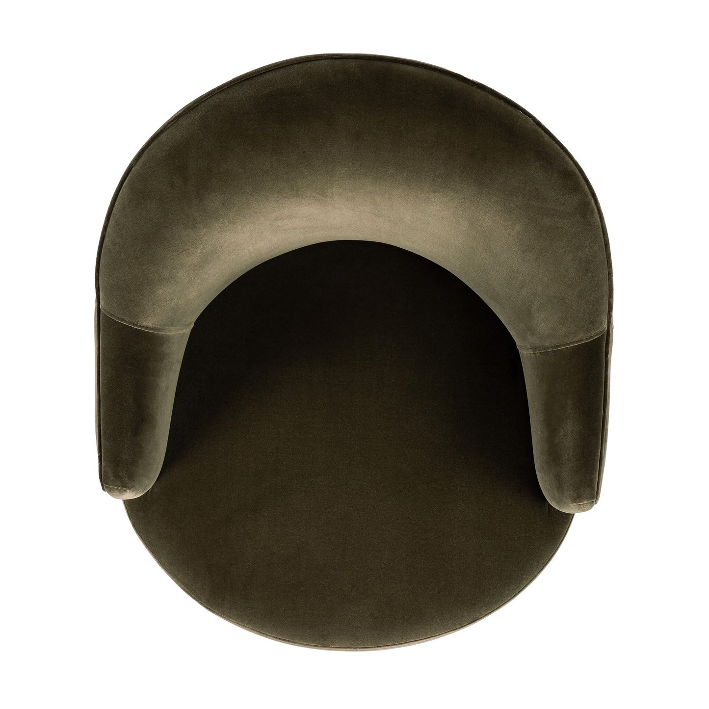 Aurora Swivel Chair Surrey Olive Performance Velvet