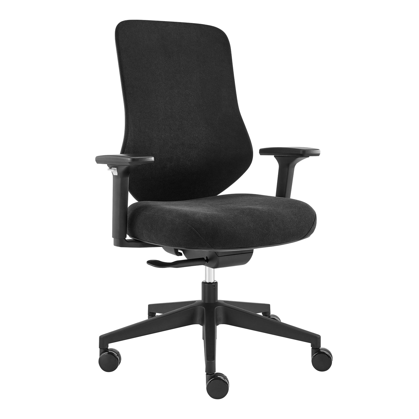 Jeppe Office Chair in Black Fabric and Black Base