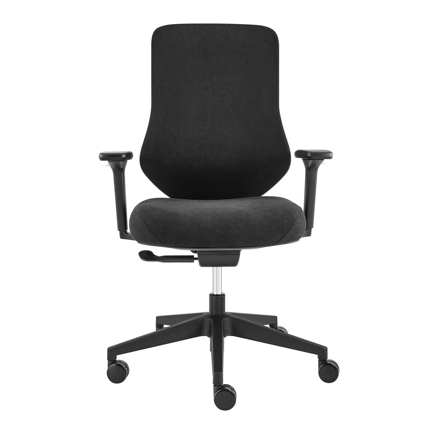 Jeppe Office Chair in Black Fabric and Black Base