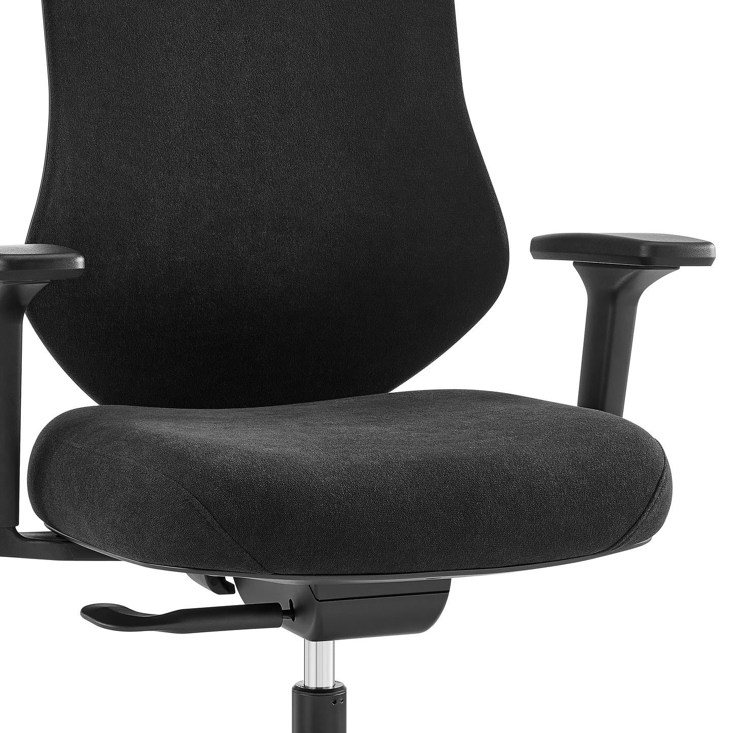 Jeppe Office Chair in Black Fabric and Black Base