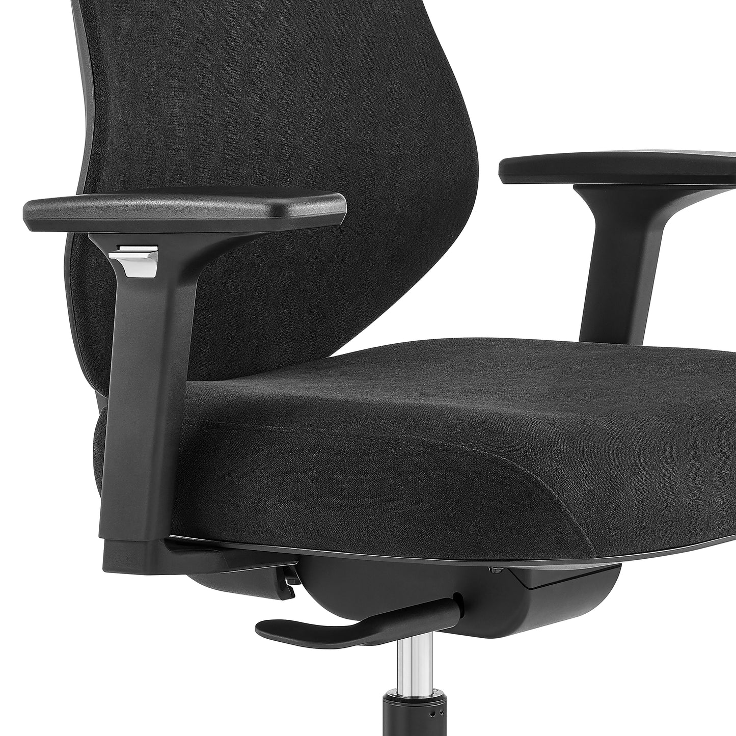 Jeppe Office Chair in Black Fabric and Black Base