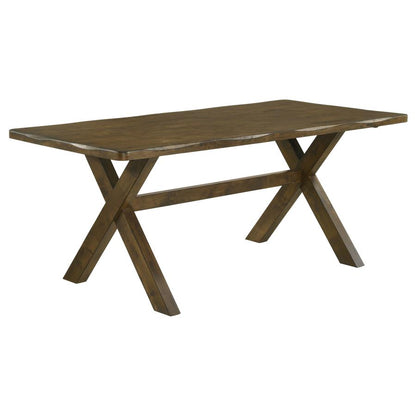 Alston 6 Piece Knotty Nutmeg Rectangular Dining Table Set