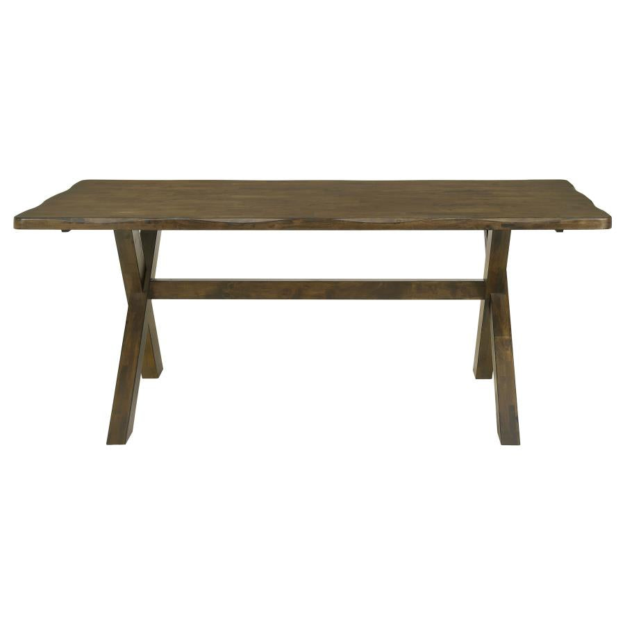 Alston 6 Piece Knotty Nutmeg Rectangular Dining Table Set