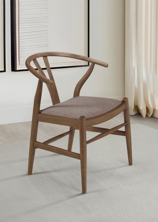 Set of 2 Dinah Wood Wishbone Dining Side Chairs – Walnut Finish | Modern Mid-Century Style