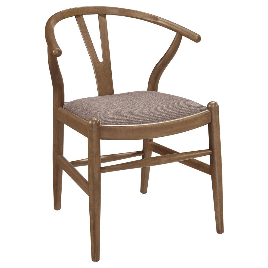 Set of 2 Dinah Wood Wishbone Dining Side Chairs – Walnut Finish | Modern Mid-Century Style