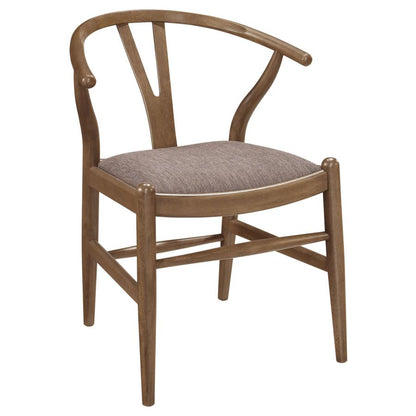 Set of 2 Dinah Wood Wishbone Dining Side Chairs – Walnut Finish | Modern Mid-Century Style