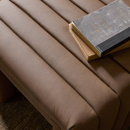 Augustine Ottoman Maestro Cigar Top‑Grain Leather
